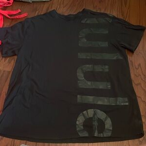 Black (large I think) lululemon all yours tee